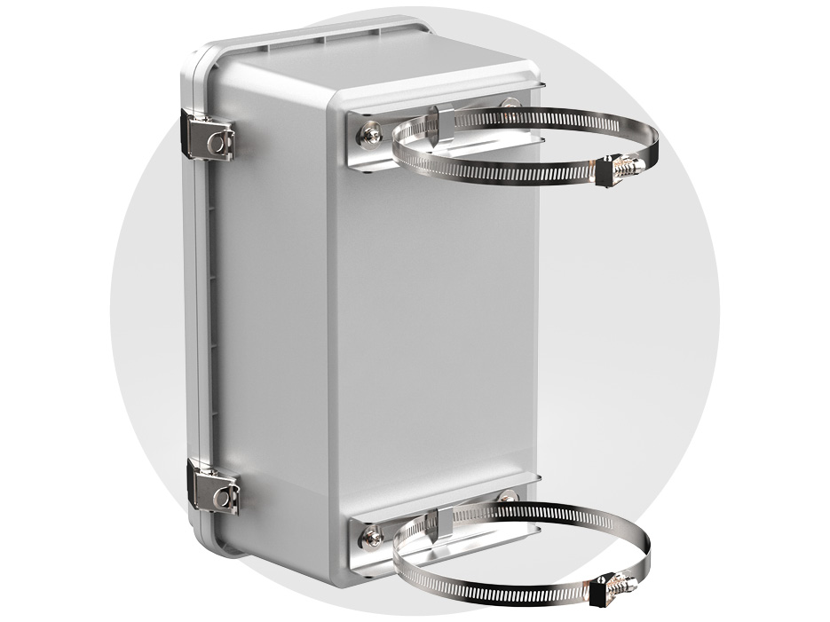 Pole mount enclosure