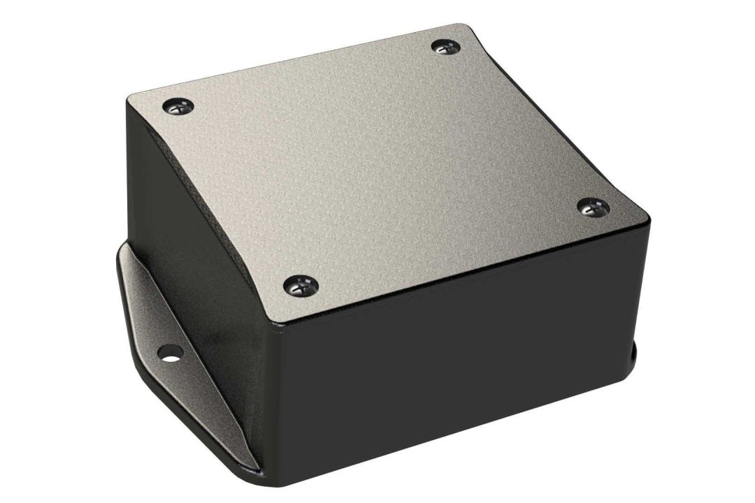 BT-3315MB Black plastic enclosure for electronics with screw on cover - 3.05 x 3.05 x 1.56 inches