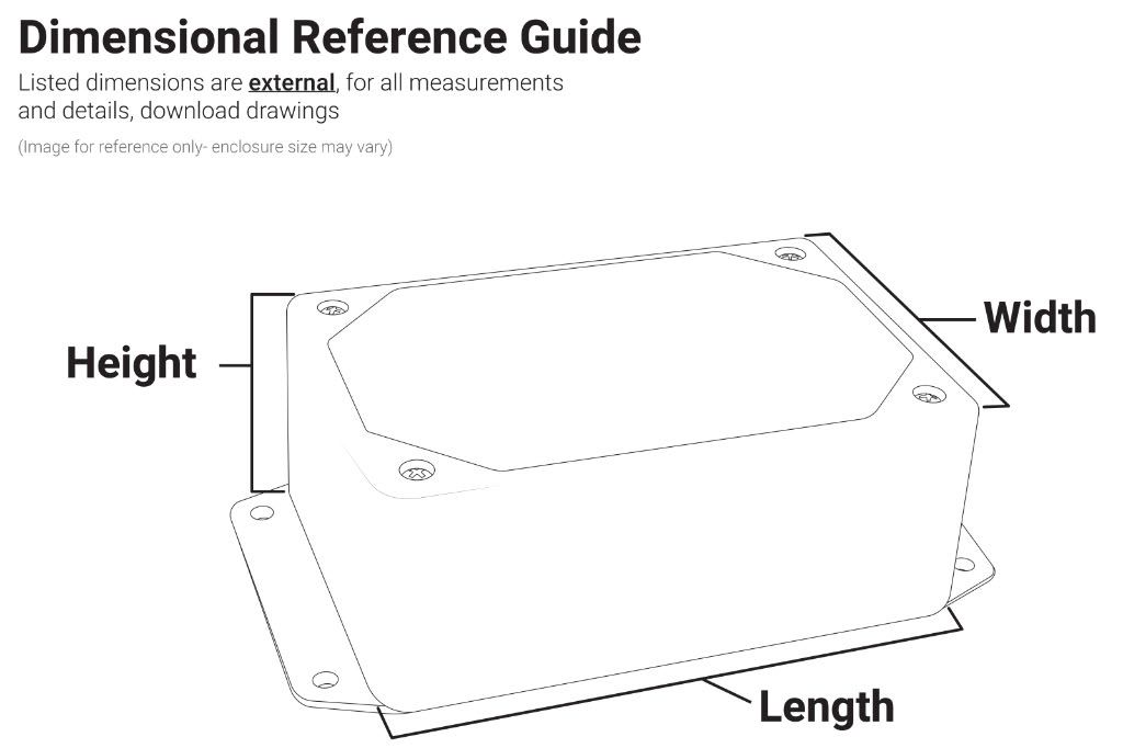DC-59F Gasketed ABS Project Box | Plastic Enclosure