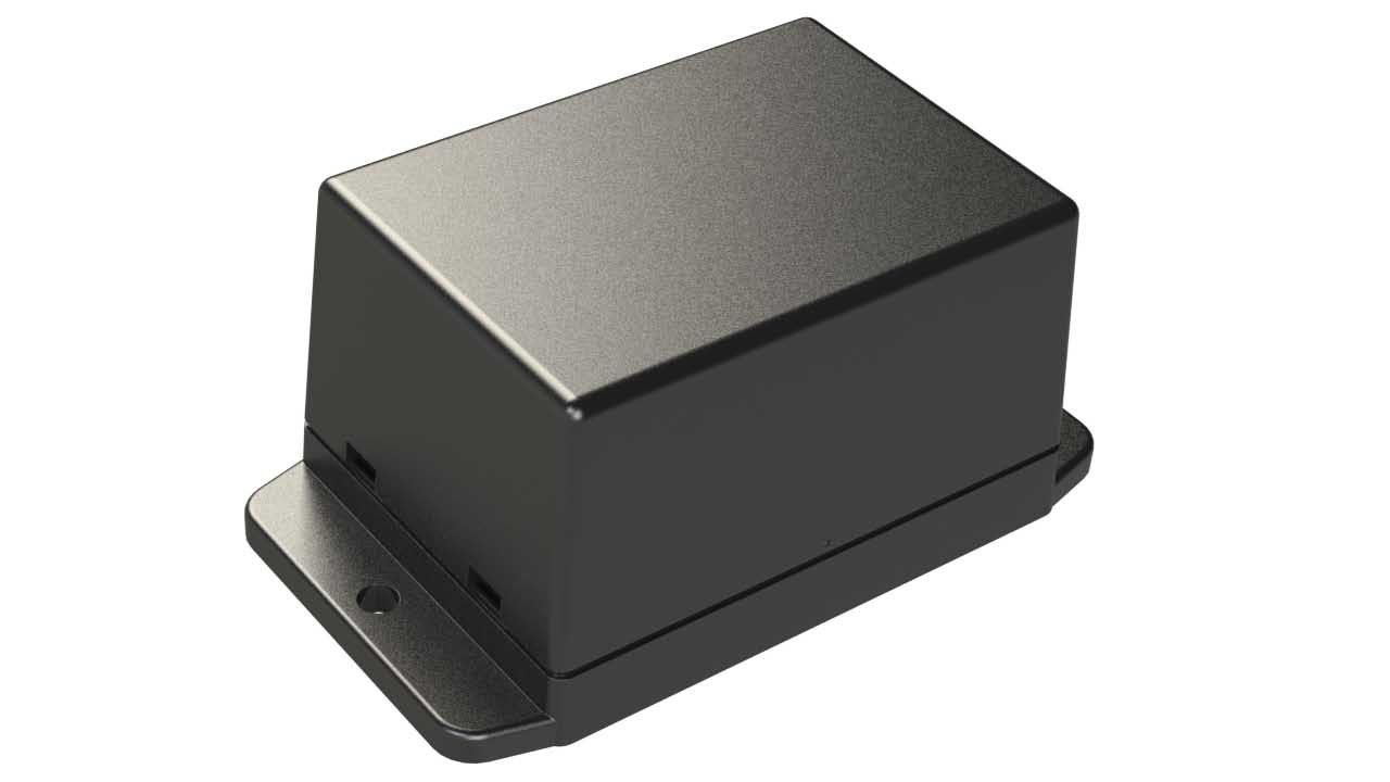 SN-25-01 Black indoor plastic snap together enclosure for electronics - 2.76 x 1.97 x 1.65 inches