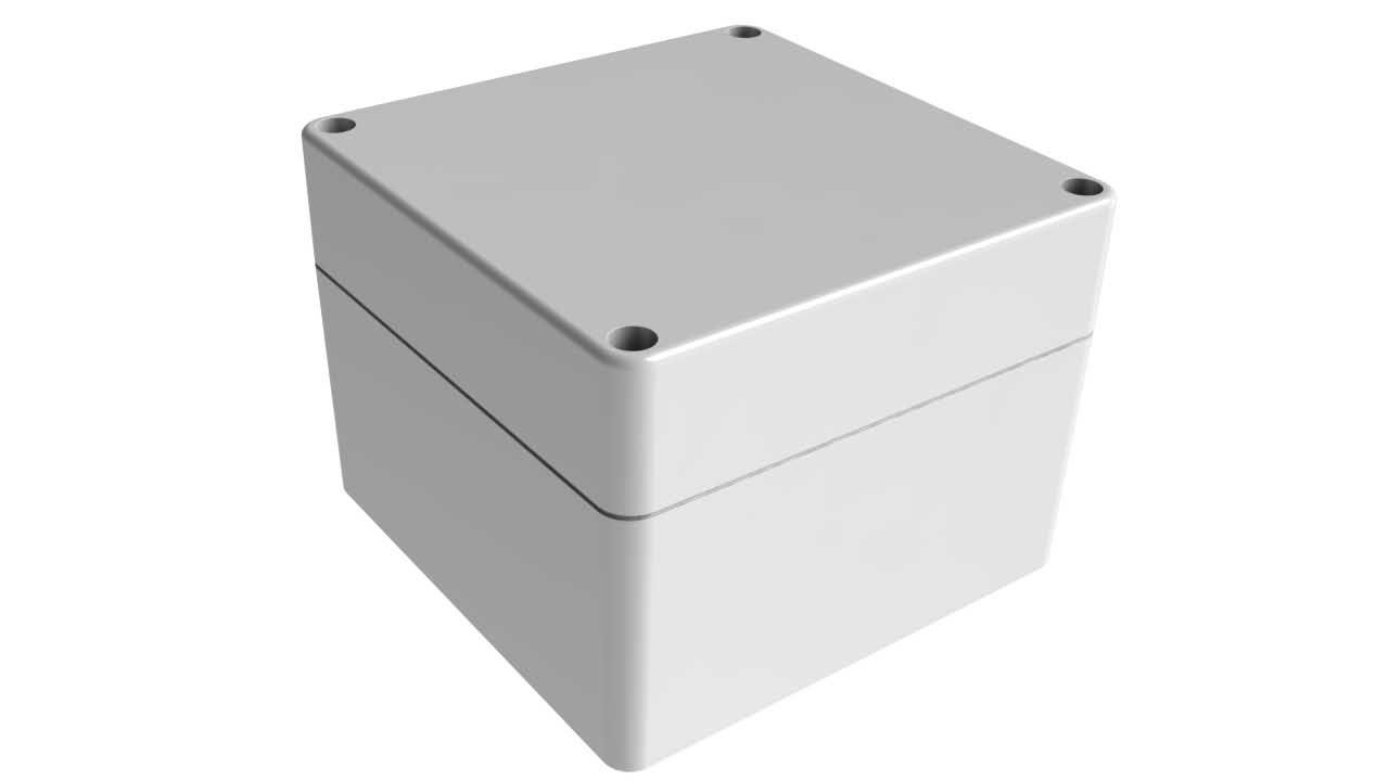 WP-37*15 Gray outdoor NEMA 4x waterproof enclosure - 4.72 x 4.72 x 3.53 inches