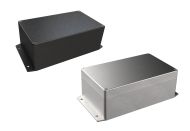AN-22F Natural diecast aluminum enclosure with flanges for wall mounting - 7.87 x 4.72 x 2.95 inches