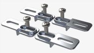 AN-90-01 Aluminum mounting kit for Polycase AN series enclosures