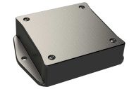 BT-3308MB Black plastic enclosure for electronics with screw on cover - 3.05 x 3.05 x 0.95 inches