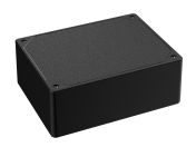 DC-46PMBYT Black plastic heavy duty enclosure for electronics with a Flush/Textured cover style - 6.13 x 4.62 x 2.25 inches
