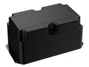 DC-85FMMT Black plastic heavy duty enclosure for electronics with a Flush/Textured cover style - 8.25 x 5 x 4.33 inches