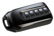black key fob case for electronics with 5 buttons