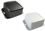 HD-44FMMT Black NEMA 6P rated waterproof polycarbonate enclosure for electronics - 4.63 x 4.63 x 2.36 inches