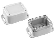 ML-34F*15 Gray outdoor waterproof enclosure rated NEMA 4x and NEMA 6P - 4.53 x 3.56 x 2.25 inches