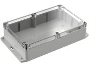 WC-25F*1508 Gray with Clear Cover outdoor NEMA 4x enclosure for electronics - 8.74 x 5.75 x 2.17 inches