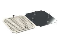 WH-10K internal mounting panel for Polycase WH series enclosures, plastic and metal options - 5.25 x 5.25 x 0.06 inches
