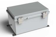 WH-18-02 Gray outdoor hinged waterproof NEMA electrical enclosure - 11.81 x 7.87 x 6.29 inches