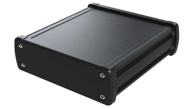EX-54 Black Aluminum Enclosures for Electronics