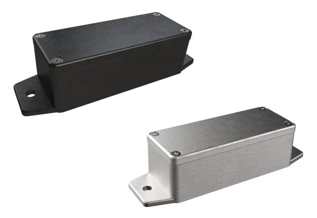 Flanged diecast aluminum electronic enclosure