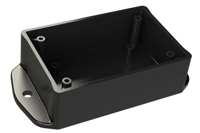 BT-2310MB Black plastic enclosure (base only) for electronics with screw on cover - 3.05 x 2.05 x 1.08 inches
