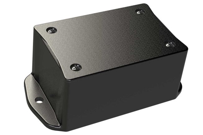 BT-2315MB Black plastic enclosure for electronics with screw on cover - 3.05 x 2.05 x 1.58 inches