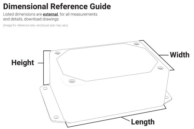 DC-59F Gasketed ABS Project Box | Plastic Enclosure
