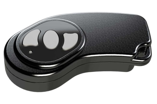 black key fob case for remote applications 3 buttons
