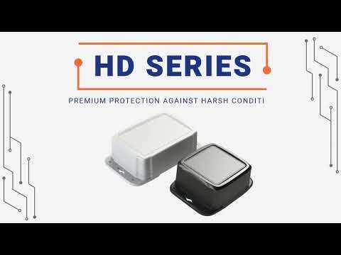 Black Weatherproof Junction Box NEMA 4X and IP66 Rated