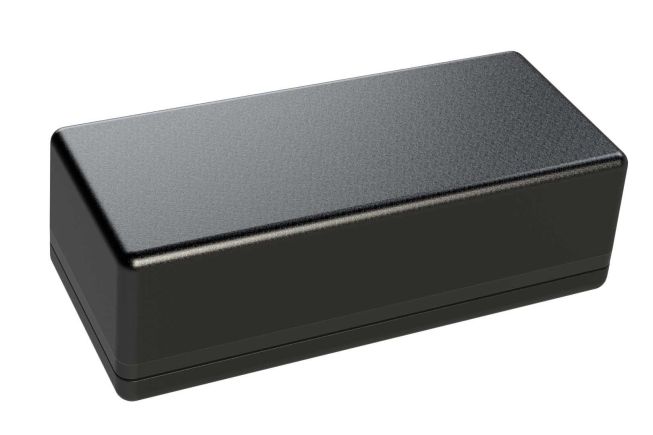 ID-1741PMB Black indoor plastic enclosure for electronics - 4 x 1.75 x 1.27 inches