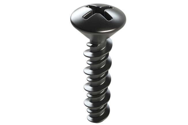 Cover screw for plastic enclosure
