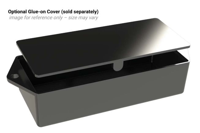 TF-1218TX Black ABS Potting Enclosure and Box for Electronics