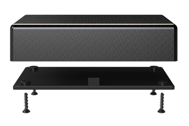 TS-2409P Black basic indoor enclosure for electronics with screw on cover - 4 x 2.13 x 0.9 inches