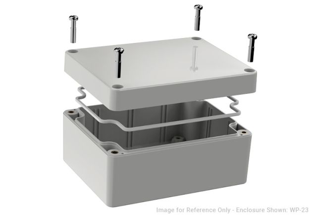 WP-28 Polycarbonate Electronic Enclosure with NEMA Rating