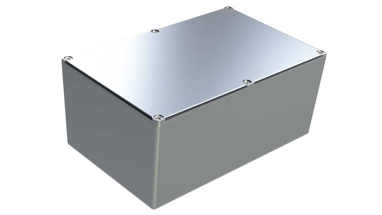 AL-48P diecast aluminum enclosure for electronics - 7.39 x 4.7 x 3.21 inches