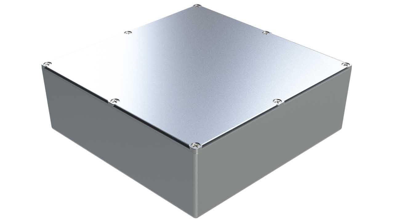AL-78P diecast aluminum enclosure for electronics - 7.5 x 7.5 x 2.62 inches