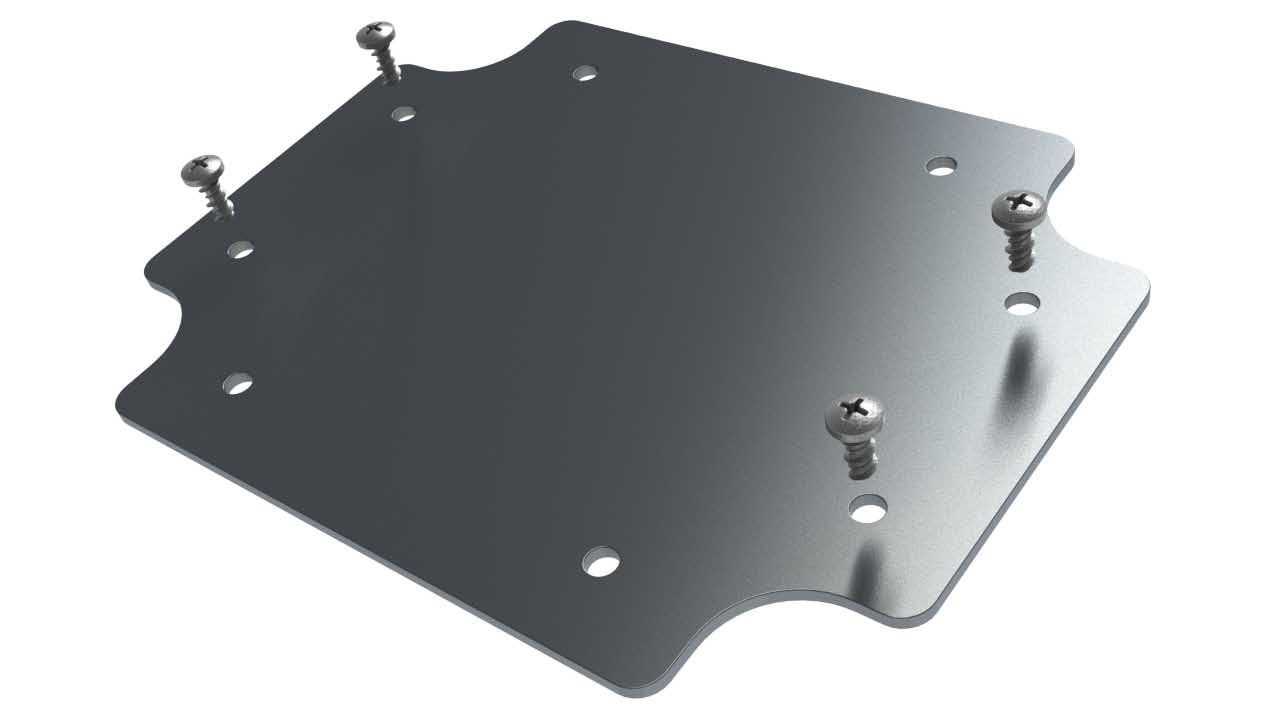 Internal aluminum mounting panel for ML-34 polycarbonate enclosure