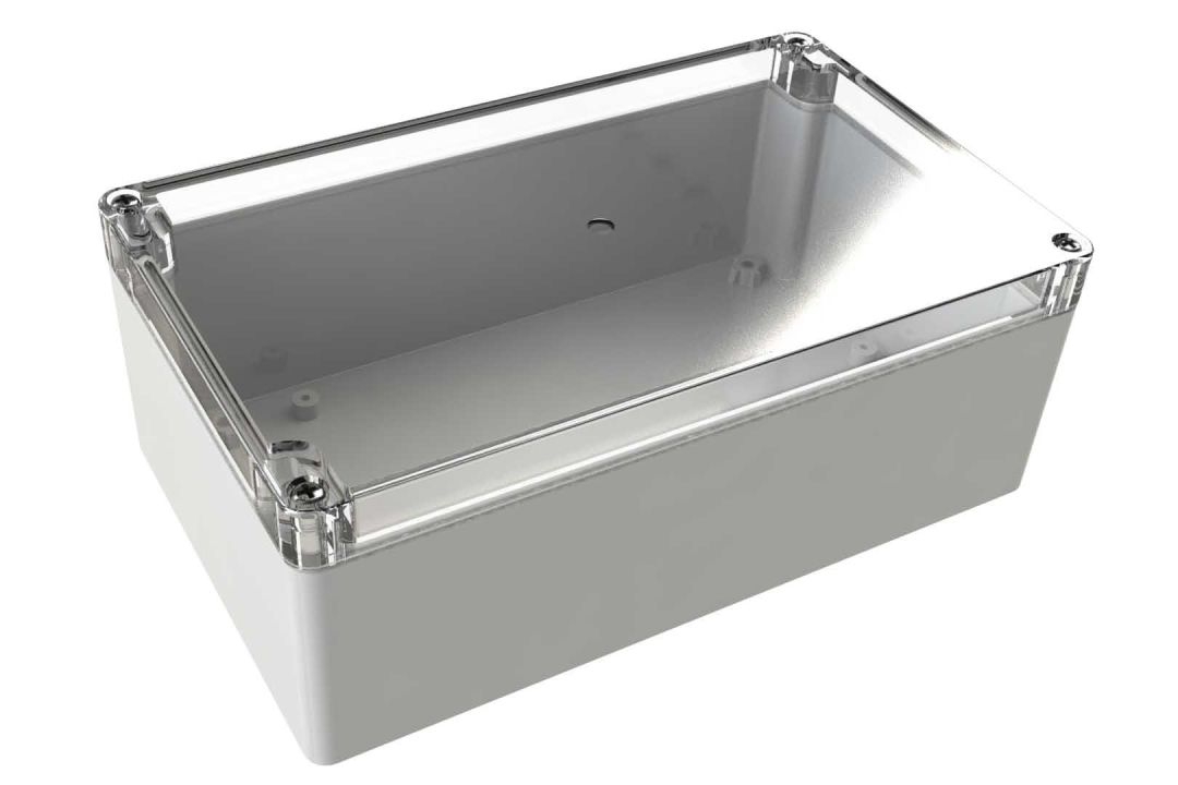 WC-34*1508 Gray with Clear Cover outdoor NEMA 4x enclosure for electronics - 7.87 x 4.72 x 2.95 inches