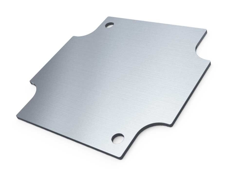 WX-62 Metallic internal mounting panel for Polycase NEMA enclosures - 2.87 x 2.79 x 0.06 inches