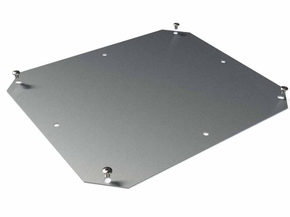 YX-1210K Metallic internal alumnium mounting panel for YH series enclosures - 11.75 x 9.75 x 0.06 inches
