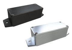 AN-00F Natural diecast aluminum enclosure with flanges for wall mounting - 3.54 x 1.42 x 1.18 inches