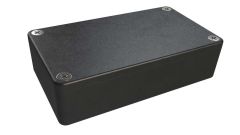 AN-02P Black diecast aluminum enclosure for electronics - 4.53 x 2.56 x 1.18 inches
