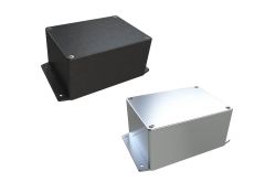 black aluminum enclosure