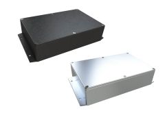 AN-07F Natural diecast aluminum enclosure with flanges for wall mounting - 8.76 x 5.75 x 2.17 inches