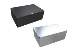 AN-08P Natural diecast aluminum enclosure for electronics - 8.76 x 5.75 x 3.24 inches