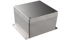 Flanged diecast aluminum waterproof electronic enclosure