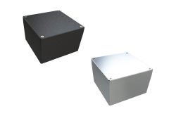 AN-10P Natural diecast aluminum enclosure for electronics - 6.25 x 6.25 x 4 inches