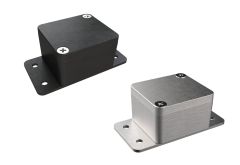 AN-11F Natural diecast aluminum enclosure with flanges for wall mounting - 1.97 x 1.77 x 1.12 inches