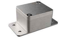 Flanged diecast aluminum waterproof electronic enclosure