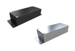 AN-15F Natural diecast aluminum enclosure with flanges for wall mounting - 5.91 x 2.52 x 1.45 inches