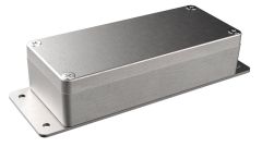 Flanged diecast aluminum waterproof electronic enclosure