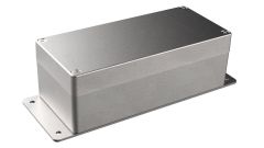 Flanged diecast aluminum waterproof electronic enclosure