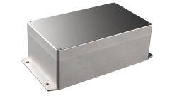 Flanged diecast aluminum waterproof electronic enclosure