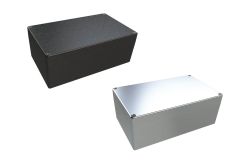 AN-22P Natural diecast aluminum enclosure for electronics - 7.87 x 4.72 x 2.95 inches
