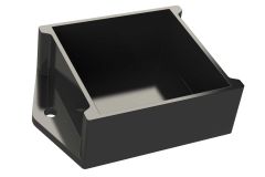 BF-150212 Black plastic potting box PCB enclosure - 2 x 1.5 x 1.25 inches