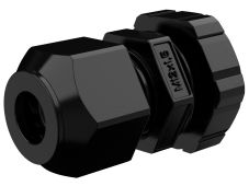Black waterproof cable gland
